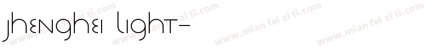 jhenghei light字体转换